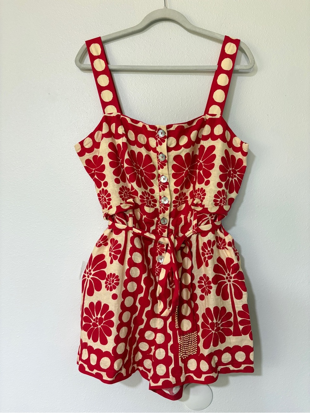 FARM Rio Palermo Linen Blend Romper - Picture 3 of 14
